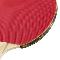 Tischtennisschläger für Anfänger mit FSC-zertifiziertem Holzgriff und buntem Belag für optimale Ballkontrolle
