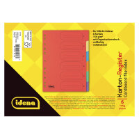 Set aus 6 Registerkarten aus 150g/m²-Karton in DIN A4-Format mit FSC-Mix-Zertifizierung