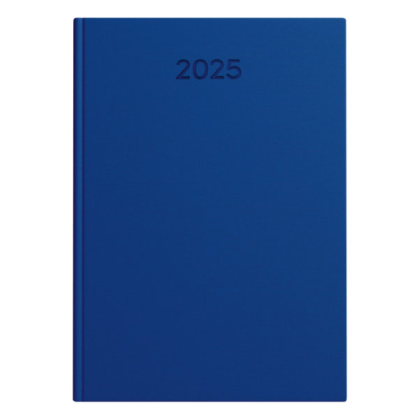 Buchkalender Basic 2025 – DIN A5, FSC® Mix, blau