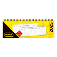 Tischquerkalender 2025 – 29,8 x 10,5 cm, 1 Woche/2 Seiten, FSC® Mix