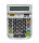 Silberner Tischrechner TR-450 mit 12-stelligem Display, solar- und batteriebetrieben