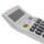 Silberner Tischrechner TR-450 mit 12-stelligem Display, solar- und batteriebetrieben
