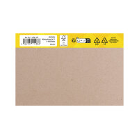 Block mit 50 Karteikarten im DIN A6 Format, aus FSC-Mix Papier für Schule, Studium oder Büro