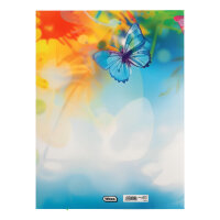 Bunte Sammelmappe mit Schmetterlingsmotiv in DIN A3-Format aus FSC-Mix-Material