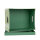 Faltbare Aufbewahrungsbox in Grün aus recyceltem FSC-zertifiziertem Material, Maße 37,5 x 28 x 18 cm