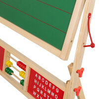 Magnetische Standtafel mit zwei Seiten (76 x 38 x 118 cm) aus FSC-zertifiziertem Holz für kreatives Spielen und Lernen