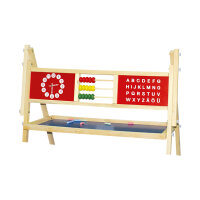 Magnetische Standtafel mit zwei Seiten (76 x 38 x 118 cm) aus FSC-zertifiziertem Holz für kreatives Spielen und Lernen