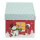 Zweier Set Geschenkboxen in Form von hübschen Häuschen aus FSC-Mix Pappe mit buntem Print und Klappdeckel