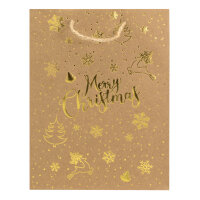 Stabile Geschenktasche Merry Christmas aus recyclebarem...