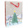 Winterliche Geschenktasche mit Motiv einer verschneiten Landschaft in den Maßen 34,5 x 25 x 8,5 cm aus FSC-Mix zertifiziertem Papier