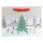 Geschenktasche Winterlandschaft in den Maßen 26 x 20 x 11 cm mit winterlichem Motiv und FSC-Mix-Zertifizierung