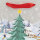 Geschenktasche Winterlandschaft in den Maßen 26 x 20 x 11 cm mit winterlichem Motiv und FSC-Mix-Zertifizierung