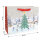Geschenktasche Winterlandschaft in den Maßen 26 x 20 x 11 cm mit winterlichem Motiv und FSC-Mix-Zertifizierung
