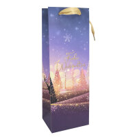 Lila Weihnachtsgeschenktasche aus nachhaltigem...