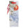 Weiße Flaschentasche Weiße Weihnachten in den Maßen 36 x 12 x 9 cm aus FSC-Mix Holz mit winterlichem Design