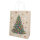 Geschenktasche mit Tannenbaum-Motiv, 33 x 25 x 12 cm groß, FSC-Mix zertifiziert