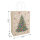 Geschenktasche mit Tannenbaum-Motiv, 33 x 25 x 12 cm groß, FSC-Mix zertifiziert