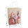 Gemusterte Geschenktasche in Santa-Design mit den Maßen 27 x 21 x 11 cm aus FSC-Mix