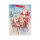 Weihnachtliche Geschenktasche mit Santa auf Schlitten Motiv, Maße 34 x 25 x 9 cm, aus FSC-Mix zertifiziertem Material