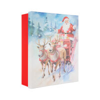 Geschenkbox Santa auf Schlitten in den Maßen 36,2 x...