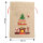 Weihnachtsgeschenksack mit Tannenbaum und Kaminmotiv, 30 x 40 cm groß, perfekt für eine stimmungsvolle Geschenkverpackung
