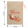Weihnachtsgeschenksack mit Weihnachtsmann und Schlitten Motiv, 49 x 63 cm groß, perfekt für Geschenkverpackungen in der Weihnachtszeit