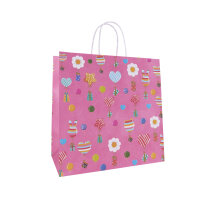 Rosa Geschenktasche für Kinder mit Maßen 28 x...