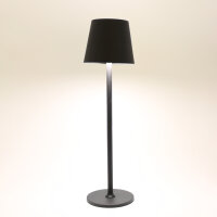 Moderne LED-Tischleuchte in Schwarz mit Touch-Funktion und einer Höhe von 38 cm für den Innen- und Außenbereich