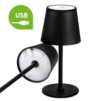 Tischleuchte LED "Touch" - schwarz, 38 cm, für Innen & Außen