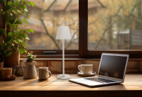 Tischleuchte LED "Touch" - weiß, 38 cm, für Innen & Außen