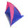 Strandmuschel "Lido", 270 x 120 x 120 cm, UV-Schutz, blau/pink