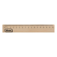 16 cm langes Holz-Lineal aus FSC-zertifiziertem Holz mit...