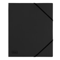 Schwarzes Ringbuch aus recyceltem Karton, 25 cm...
