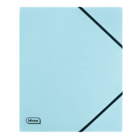 Ringbuch aus Eco-Karton in Hellblau mit 25 cm Rückenbreite und FSC-Mix Zertifizierung