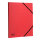 Rotes Ringbuch aus recyclebarem Karton, 25 cm Rückenbreite, FSC Mix zertifiziert