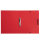 Rotes Ringbuch aus recyclebarem Karton, 25 cm Rückenbreite, FSC Mix zertifiziert
