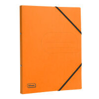 Orangefarbenes Ringbuch aus Eco-Karton mit 25 cm...