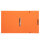 Orangefarbenes Ringbuch aus Eco-Karton mit 25 cm Rückenbreite und FSC-Mix Zertifizierung