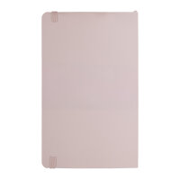 Rosa kariertes Notizbuch aus umweltfreundlichem Material mit einer Größe von 13 x 21 cm