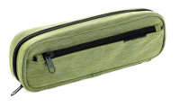 Stifte-Etui, mit Seitenfach, 24,5 x 9 x 4,5 cm, grün