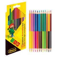 Dreikant-Buntstifte Duo in 12 Farben mit ergonomischem...