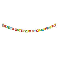 Bunte Girlande Alles Gute zum Schulanfang mit einer...