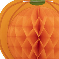 Orange Halloween-Kürbis-Girlande aus Pappe mit einer Länge von 2 Metern und FSC-Mix-Zertifizierung