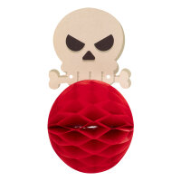 Halloween-Girlande mit Wabenball-Figuren in Grusel-Optik, 3 Meter lang, FSC-Mix zertifiziert