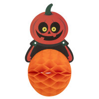 Halloween-Girlande mit Wabenball-Figuren in Grusel-Optik, 3 Meter lang, FSC-Mix zertifiziert