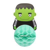 Halloween-Girlande mit Wabenball-Figuren in Grusel-Optik, 3 Meter lang, FSC-Mix zertifiziert
