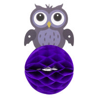 Halloween-Girlande mit Wabenball-Figuren in Grusel-Optik, 3 Meter lang, FSC-Mix zertifiziert