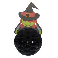 Halloween-Girlande mit Wabenball-Figuren in Grusel-Optik, 3 Meter lang, FSC-Mix zertifiziert