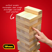 Wackelturm - 26 x 8 x 8 cm, aus Holz, FSC® 100%