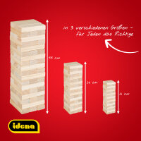 Wackelturm - 26 x 8 x 8 cm, aus Holz, FSC® 100%